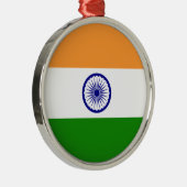 インディアン国旗（インド）（南アジア国）（バラト） メタルオーナメント (右)