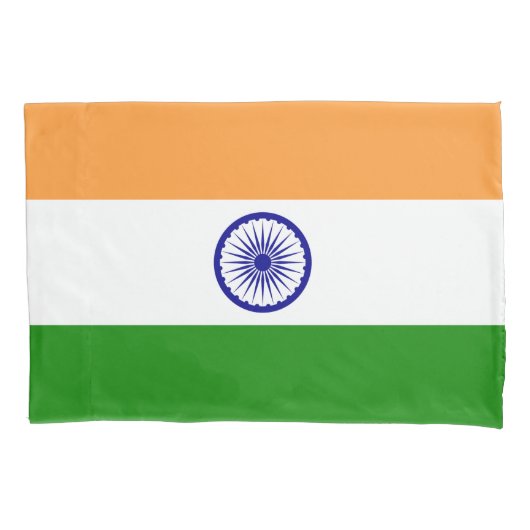 インディアン国旗(インド)(南アジア国)(バラト) 枕カバー (正面左)