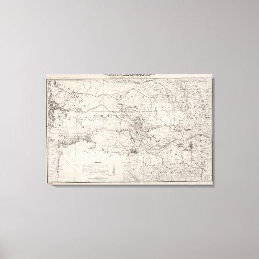 インディアン地域 キャンバスプリント (正面)