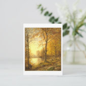 インディアン夏の秋絵を描の ポストカード (スタンド正面)