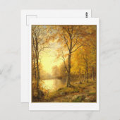 インディアン夏の秋絵を描の ポストカード (正面/裏面)