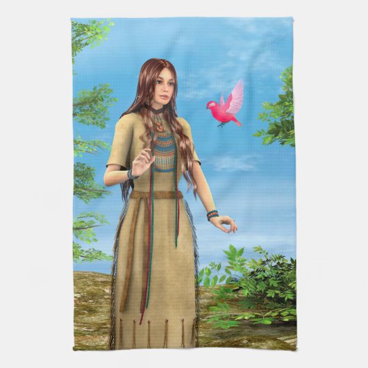 インディアン夏 キッチンタオル (縦)