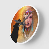 インディアン夏 ラウンド壁時計 (傾斜)