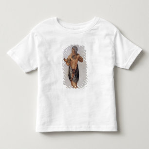 インディアン女性とポメイオックベビー トドラーTシャツ