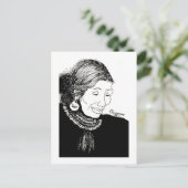 インディアン女性葉書 ポストカード (スタンド正面)