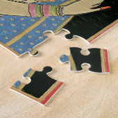 インディアン女性、ヴィンテージスタイル ジグソーパズル (側面)