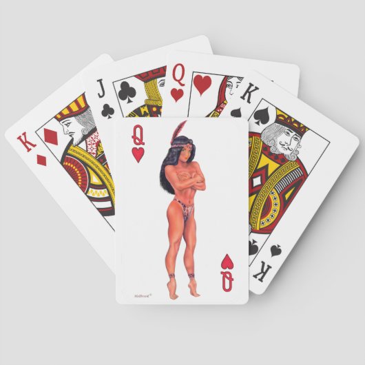 インディアン娘 トランプ (裏面)