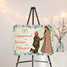 インディアン婚約サインリングや輪式ウェルカムサイン