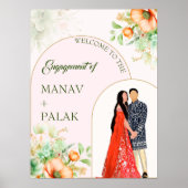 インディアン婚約案内看板 ポスター (正面)