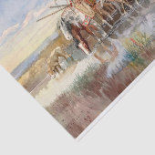 インディアン家族とトラヴォイスby Charles M. Russell 薄葉紙 (詳細)