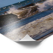 インディアン川の入り江の波ビーコンとブイをカモメ フォトプリント (角)