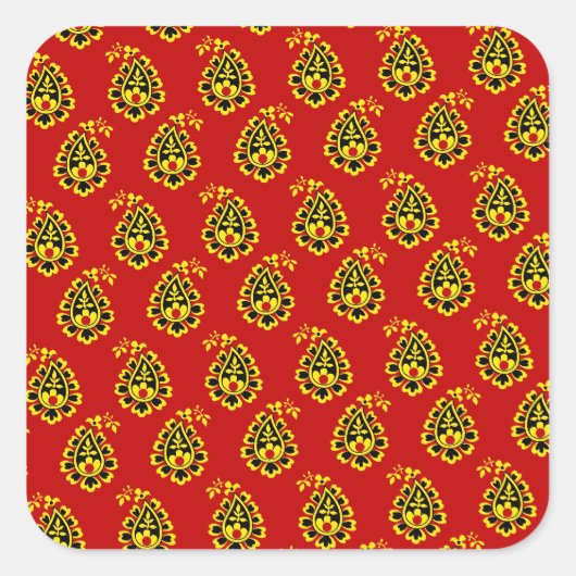 インディアン布シール スクエアシール (正面)