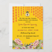 インディアン引っ越し祝いパーティー式 招待状 (正面)