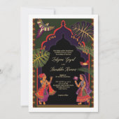 インディアン愛好家 – 結婚式招待状 案内状 (正面)