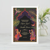 インディアン愛好家 – 結婚式招待状 案内状 (スタンド正面)