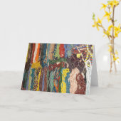 インディアン成果物ビーズ カード (黄色い花)