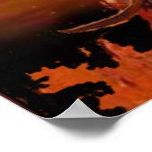 インディアン戦士が火を乗り越える ポスター (角)