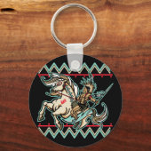 インディアン戦士オンホース キーホルダー (正面)