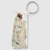 インディアン戦士パイプポートレートバイカールボドマー キーホルダー (裏面)