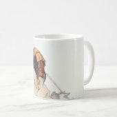 インディアン戦士パイプポートレートバイカールボドマー コーヒーマグカップ (正面右)