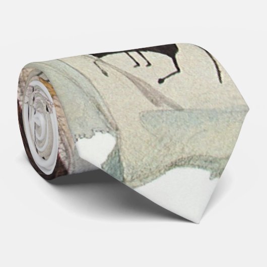 インディアン戦士パイプポートレートバイカールボドマー ネクタイ (ロール)