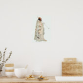 インディアン戦士パイプポートレートバイカールボドマー ポスター (キッチン)