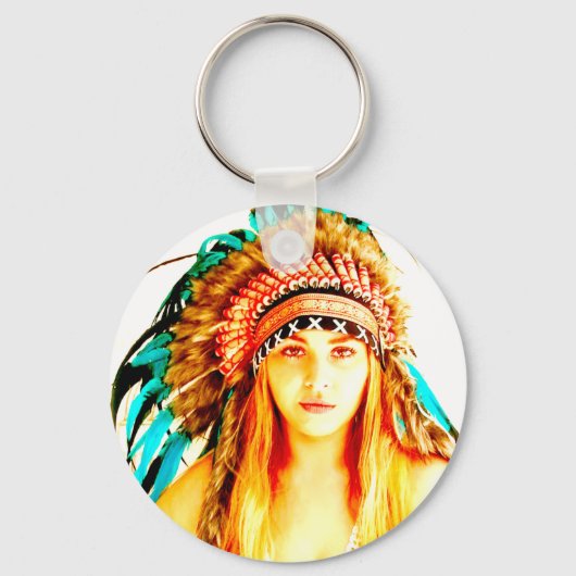 インディアン戦士 キーホルダー (正面)