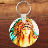 インディアン戦士 キーホルダー (正面)