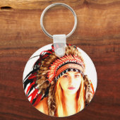 インディアン戦士 キーホルダー (正面)
