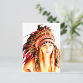 インディアン戦士 ポストカード (スタンド正面)