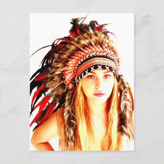 インディアン戦士 ポストカード (正面)