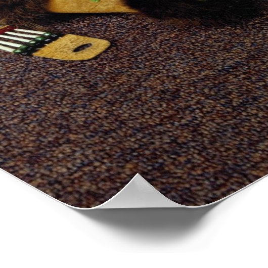 インディアン手工芸品byアサバスカンインディアンアラスク ポスター (角)