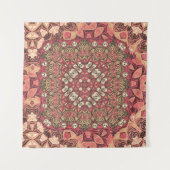 インディアン抽象芸術メダリオンパターン。ボホとジプシー  タペストリー (正面(横))