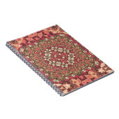 インディアン抽象芸術メダリオンパターン。ボホとジプシー  ノートブック (右側)