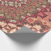インディアン抽象芸術メダリオンパターン。ボホとジプシー ラッピングペーパー (角)