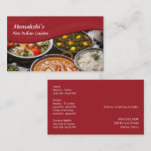 インディアン料理の名刺 名刺 (正面/裏面)