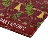 インディアン料理アジア食パターン（の模様が）ある品 カッティングボード (角)