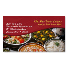 インディアン料理 マグネット名刺