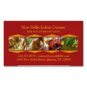 インディアン料理 マグネット名刺 (正面)
