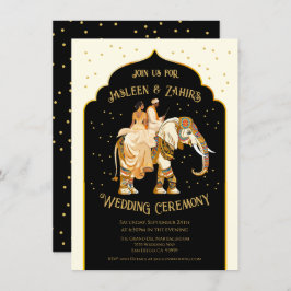 インディアン新郎新婦結婚ズ 招待状