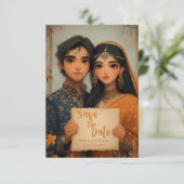 インディアン新郎新婦 セーブザデート (スタンド正面)