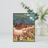 インディアン日、ネイティブアメリカン、バンフ、ヴィンテージ ポストカード (スタンド正面)