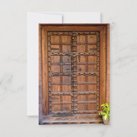 インディアン木製ドア (正面)