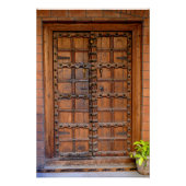 インディアン木製ドア ポスター (正面)