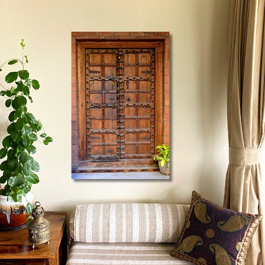 インディアン木製ドア ポスター