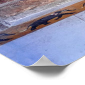 インディアン木製ドア ポスター (角)