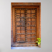 インディアン木製ドア ポスター (正面)