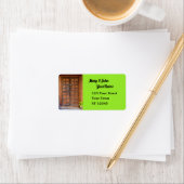 インディアン木製ドア ラベル (インサイチュ)