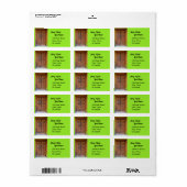 インディアン木製ドア ラベル (フルシート)