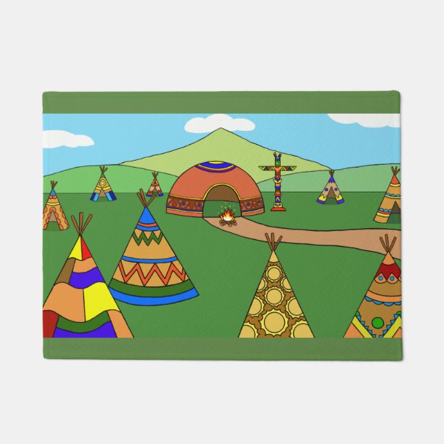 インディアン村 ドアマット (正面)